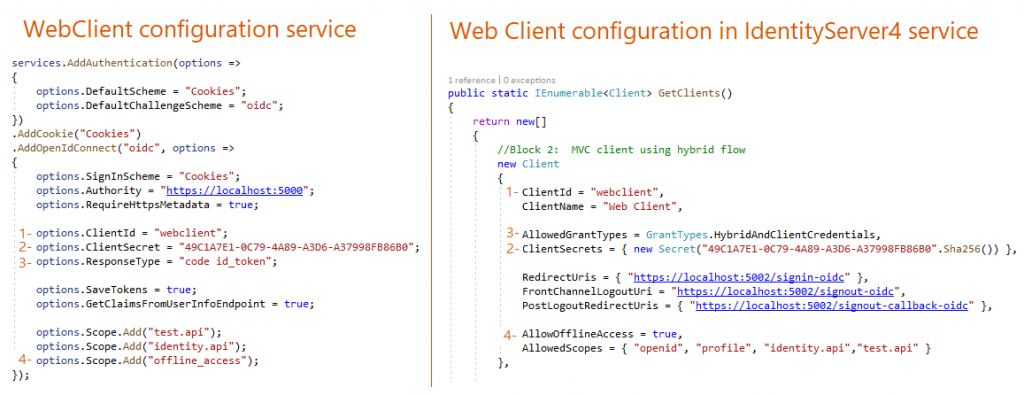 web client configuration